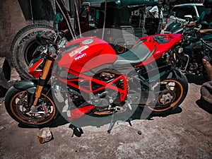 Ducati streetfighter motorbike