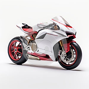 Ducati Superleggera Hst: A Stunning 3d Motorcycle In White