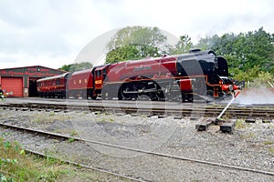 Duchess of Sutherland at the Midland Railway Centre UK photo