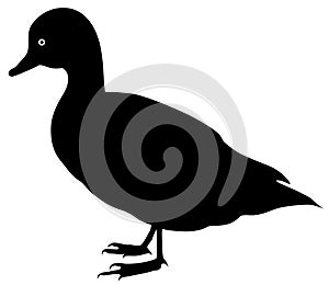 Duck black icon