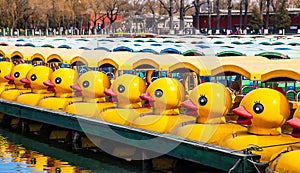 Duck Boats at Beihai Park