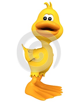 Duck cartoon happy