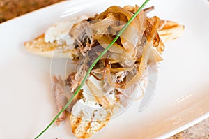 Duck Confit Bruschetta