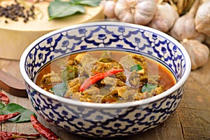 Duck curry red Thais cuisine