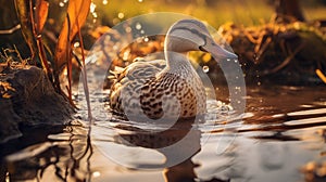 Duck Feeding Behavior: A Captivating Canon M50 Wildlife Photography