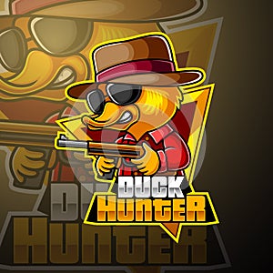 Duck Hunter esport mascot logo design