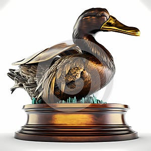 Duck Hunter Trophy. Generative AI