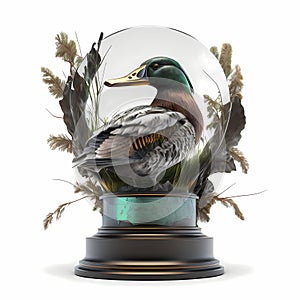 Duck Hunter Trophy. Generative AI