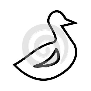 duck icon or logo isolated sign symbol vector illustration