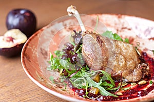 Duck leg confit