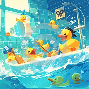 Duck Pirates Bath Adventure