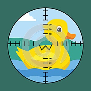 duck on sight or binocular view