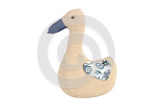 Duck toy isolated on white