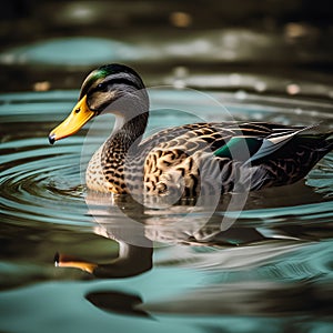 duck water one created with generative AI