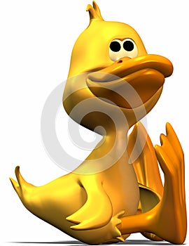 Duck wondering photo