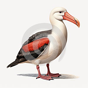 Duckcore: A Stunning Editorial Illustration Of A Realistic Albatross Bird photo