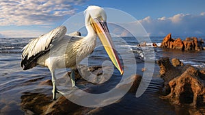 Eye-catching Pelican In Madagascar: Stunning Photo By Matthias Haker And Jeff Koons photo