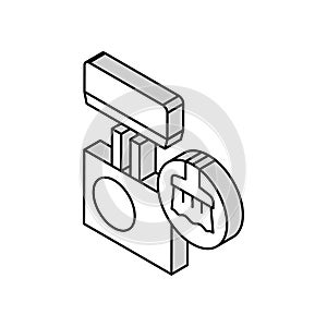 duct cleaning isometric icon vector illustration