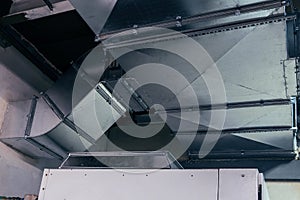 duct, ductwork, ventilation, air conditioning, industrial, modern, metallic photo