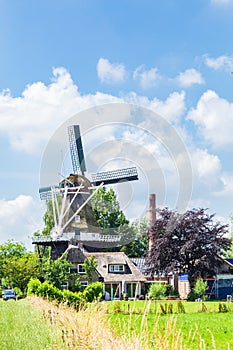 Ducth Windmill panorama Zuidlaren