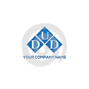 DUD letter logo design on white background. DUD creative initials letter logo concept. DUD letter design