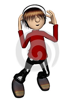 Dude with headphones