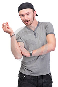 Dude snapping fingers