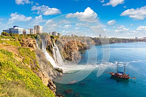 Duden waterfall in Antalya, Turkey