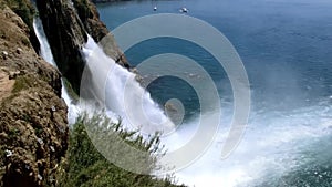 Duden Waterfalls in city of Antalya, Turkey. Summer