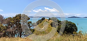 Duder Regional Park picturesque landscape panoramic view, Auckland, New Zealand