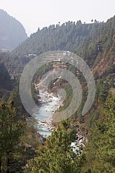 Dudh Kosi river, Everest trail, Himalaya, Nepal