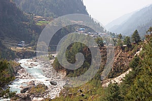 Dudh Kosi river, Everest trek, Himalayas, Nepal