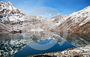 Dudh pokhari Gokyo lake, Phari Lapche peak, Renjo pass