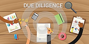 Due diligence business graph data analysis