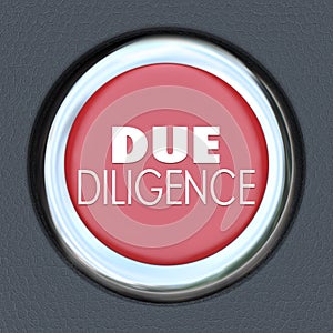 Due Diligence Car Start Button Research Company Merger Acquisition