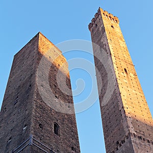 Due Torri - symbol of city in Bologna photo