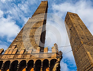 Due torri (Two towers) in Bologna (hdr)