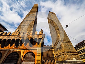 Due torri (Two towers) in Bologna (hdr)