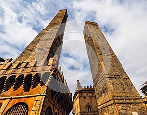 Due torri (Two towers) in Bologna (hdr)