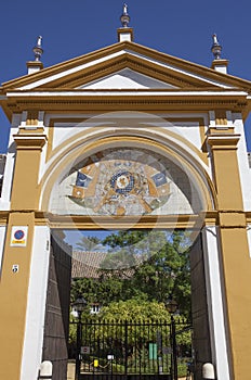 Duenas Palace main door, Seville, Spain