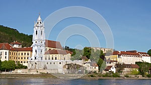 Duernstein Abbey Church Tower in the Wachau, Austria