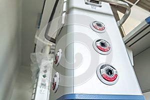 Duesseldorf , Germany - September 04 2017 : The construction of the intensive care unit is progressing