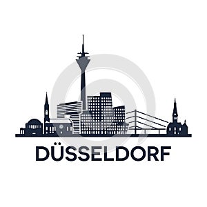 Duesseldorf Skyline Emblem