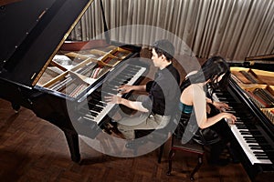 Duet with pianos
