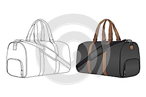 Duffel Bag icons, vector illustration, Travel Symbol on White background EPS 10 File