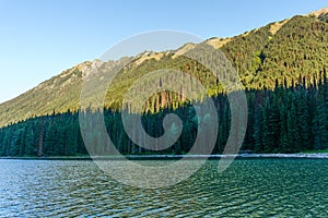 Duffey Lake in British Columbia, Canada at day time.