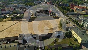 Dug Up Square Wejherowo Rozkopany Plac Centrum Aerial View Poland