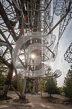 Duga-3 Soviet radar system in Chernobyl Nuclear Power Plant Zone