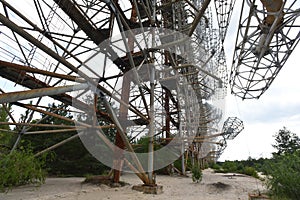 Duga a Soviet over-the-horizon radar system.