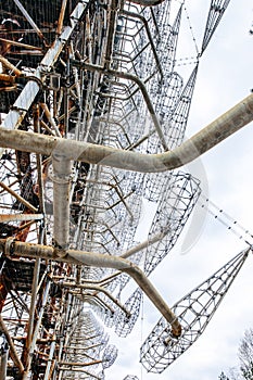 Duga was a Soviet over-the-horizon OTH radar system  . Military antenna in Chernobyl